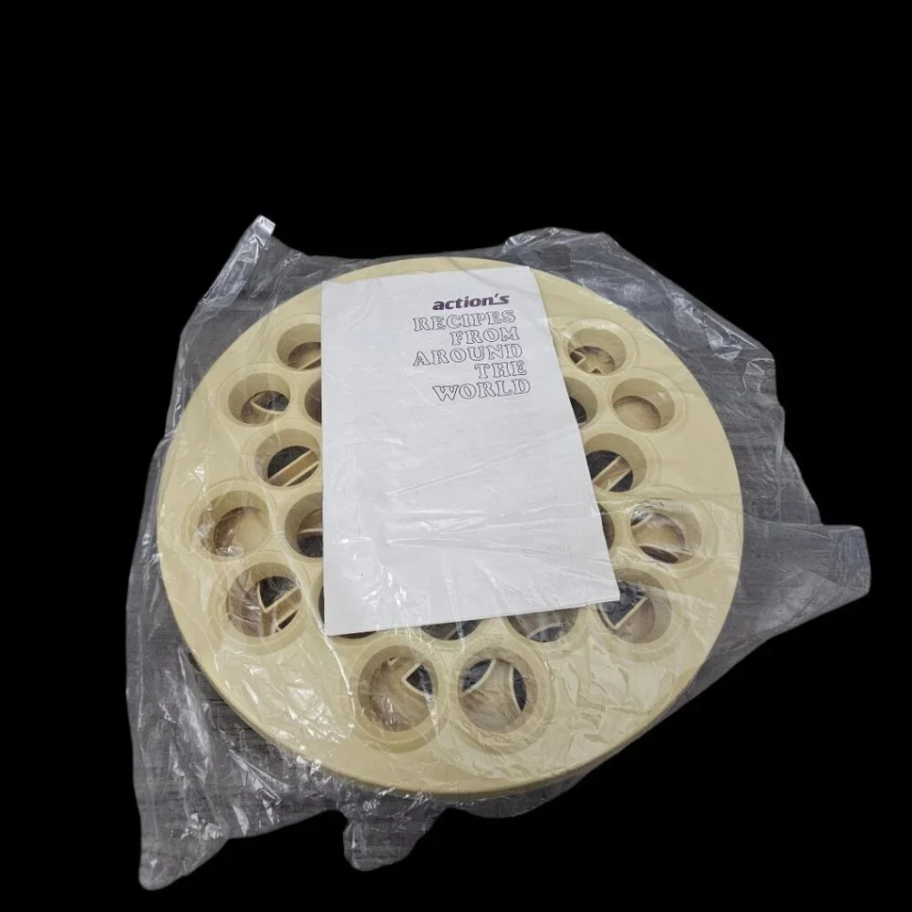 Action Vintage 1984 Perogie Maker Pasta Mold 2 Piece Set New As Seen On TV